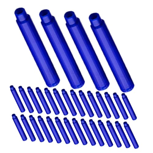 Tofficu 100 Stück Tintenbeutel (f) Tinte Für Bürofüllfederhalter Ersatz-tintenstiftminen Tintennachfüllungen Für Füllfederhalter Nachfülltinte Für Stifte Löschbarer Stift Plastik Blue von Tofficu