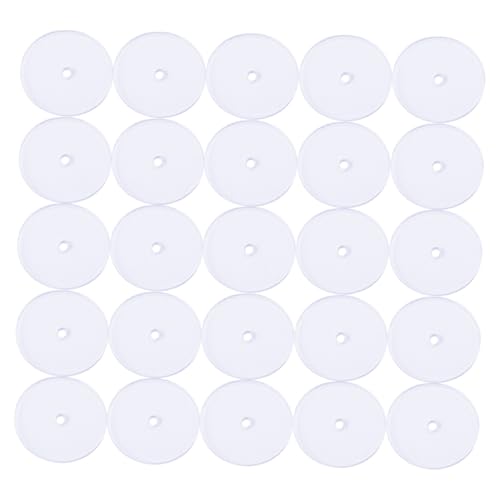 Tofficu 100 Stück Transparente Ohrring Stopper Kunststoff Ohrstecker Rücken Schmerzschutz Pads für Große Ohrlöcher Bequemer Sicherer Halt DIY Schmuckzubehör von Tofficu