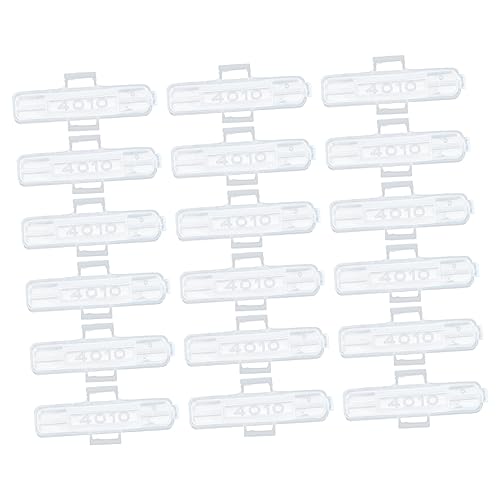 Tofficu 100 Stück Transparentes Kabel Etiketten Halterbox für Kabelbeschriftung und Organisation Installieren für Drähte und Kabelmanagement von Tofficu