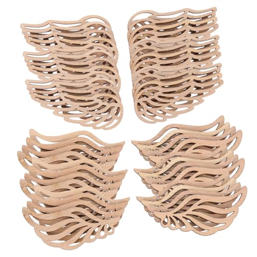 Tofficu 100 Stück Unbemalte Holzscheiben Engelsflügel für DIY Basteln Naturbelassene Holzflügel zum Bemalen und Dekorieren Vielseitige Holzstreudeko für Handwerk Hochzeit Weihnachten Tofficu 100 Stück Unbemalte Holzscheiben Engelsflügel für DIY Basteln Naturbelassene Holzflügel zum Bemalen und Dekorieren Vielseitige Holzstreudeko für Handwerk Hochzeit Weihnachten von Tofficu
