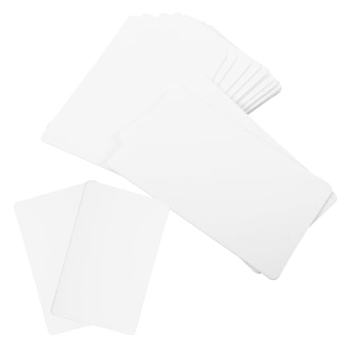 Tofficu 100 Stück Vintage Stil PVC Blanko Etiketten Doppelseitige und Namensschilder für DIY Robust und Langlebig für Hochzeiten und Kreative Projekte von Tofficu