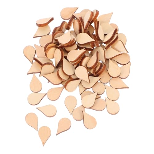 Tofficu 100 Stück Wasserfallform Holzstücke DIY Handgemachte Dekoration für Bastelprojekte Umweltfreundliche Holzornamente für Heim und Basteln Tofficu 100 Stück Wasserfallform Holzstücke DIY Handgemachte Dekoration für Bastelprojekte Umweltfreundliche Holzornamente für Heim und Basteln von Tofficu
