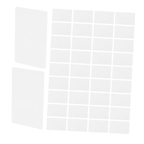 Tofficu 100 Stück Weiße Pvc karten Doppelseitig Bedruckbar Kunststoff Visitenkarten Blanko Dünn Leicht zum Selbstgestalten von Business Mitgliedskarten Vielseitig Einsetzbar von Tofficu