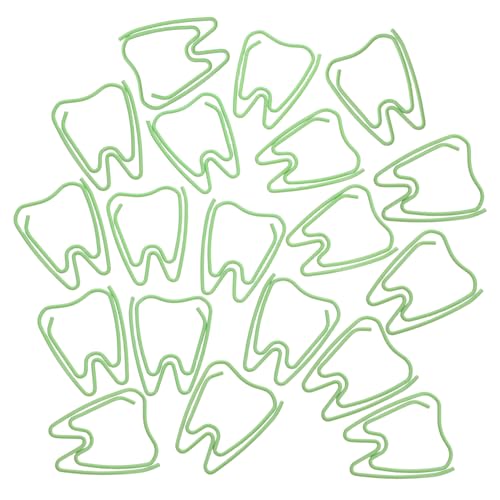 Tofficu 100 Stück Zahnförmige Büroklammern Grün Starke Haltekraft Kreative Scrapbook Paperclips für Dokumentenorganisation Lesezeichen und Notizsortierung im Schul Bürobedarf Tofficu 100 Stück Zahnförmige Büroklammern Grün Starke Haltekraft Kreative Scrapbook Paperclips für Dokumentenorganisation Lesezeichen und Notizsortierung im Schul Bürobedarf von Tofficu