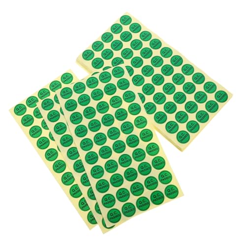 Tofficu 1000 Stück Aufkleber mit Qualitätsprüfausweis Aufkleber-Etiketten klar abnehmbar Haftetiketten Qualitätskontrolle Aufkleber Statusgeprüfte Tags Lageretiketten Kupferplatte Green Tofficu 1000 Stück Aufkleber mit Qualitätsprüfausweis Aufkleber-Etiketten klar abnehmbar Haftetiketten Qualitätskontrolle Aufkleber Statusgeprüfte Tags Lageretiketten Kupferplatte Green von Tofficu