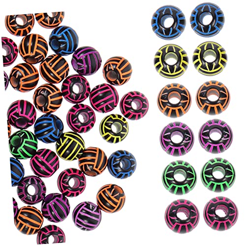 Tofficu 100Stücke Acryl Volleyballperlen DIY Schmuck Zubehör Volleyballform für Armbänder und Bastelprojekte Hochwertige Glatte Oberfläche Einfach zu Gestalten Tofficu 100Stücke Acryl Volleyballperlen DIY Schmuck Zubehör Volleyballform für Armbänder und Bastelprojekte Hochwertige Glatte Oberfläche Einfach zu Gestalten von Tofficu