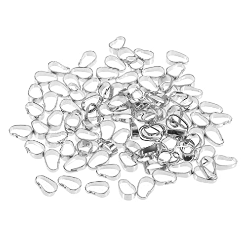 Tofficu 100Stücke DIY Anhängerschnallen für Schmuck Perlenanhänger Verschlüsse Einfache Verbindung für Armbänder für Handgefertigte Schmuckprojekte Praktische von Tofficu
