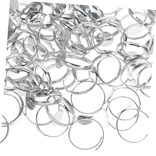 Tofficu 100Stücke Einstellbare Ringbasis für DIY Schmuckherstellung Verstellbare Leere Ringe für Bastelprojekte für Harz Perlen und Designs Tofficu 100Stücke Einstellbare Ringbasis für DIY Schmuckherstellung Verstellbare Leere Ringe für Bastelprojekte für Harz Perlen und Designs von Tofficu