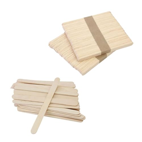 Tofficu 100Stücke Natürliche Holzstäbe für DIY Handwerk Unbedenkliche Eiscremesticks für Bastelprojekte Unterricht und Partys Tofficu 100Stücke Natürliche Holzstäbe für DIY Handwerk Unbedenkliche Eiscremesticks für Bastelprojekte Unterricht und Partys von Tofficu