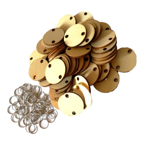 Tofficu 100Stücke Runde Holzscheiben Mit Eisenschlaufen Für Hängenden Kalender DIY Wohnaccessoires Geburtstags Und Festtags Erinnerungen Natürliche Holzplatten Burlywood Tofficu 100Stücke Runde Holzscheiben Mit Eisenschlaufen Für Hängenden Kalender DIY Wohnaccessoires Geburtstags Und Festtags Erinnerungen Natürliche Holzplatten Burlywood von Tofficu