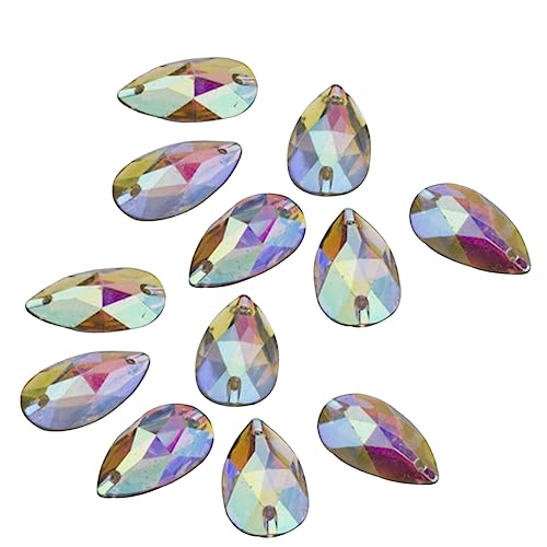 Tofficu 100Stücke Teardrop Harz Kristallperlen Flatback Strass für DIY Schmuck Kostüm und Dekorationsprojekte für Bekleidungs und Bastelarbeiten Tofficu 100Stücke Teardrop Harz Kristallperlen Flatback Strass für DIY Schmuck Kostüm und Dekorationsprojekte für Bekleidungs und Bastelarbeiten von Tofficu
