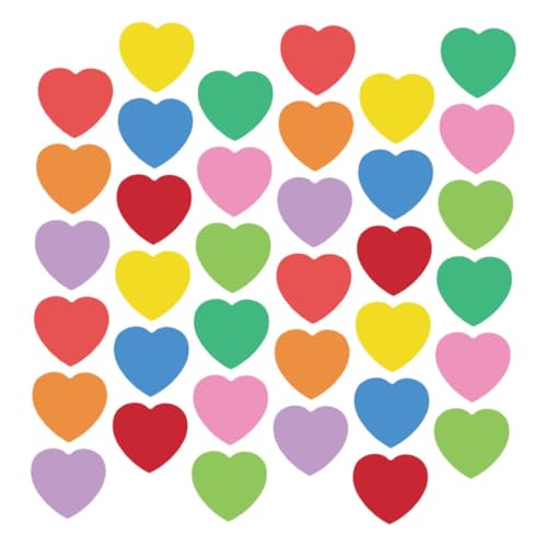 Tofficu 108 Stück Teiliges Bunte Kleine Herzförmige Papierausschnitte für Pinnwand Deko Schulprojekte DIY Basteln Valentinstag Klassenzimmer und Partydekoration Tofficu 108 Stück Teiliges Bunte Kleine Herzförmige Papierausschnitte für Pinnwand Deko Schulprojekte DIY Basteln Valentinstag Klassenzimmer und Partydekoration von Tofficu