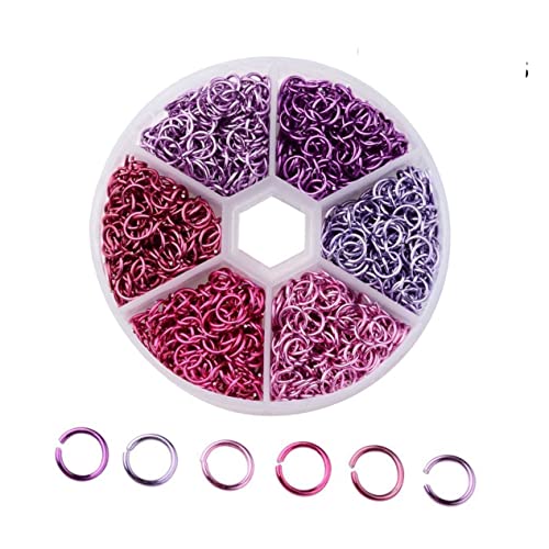Tofficu 1080Stücke Aluminium Biegeringe Farbmix Öffnungsringe für DIY Schmuckherstellung Kunsthandwerk Zubehör Verbindungslösung für Halsketten und Armbänder Tofficu 1080Stücke Aluminium Biegeringe Farbmix Öffnungsringe für DIY Schmuckherstellung Kunsthandwerk Zubehör Verbindungslösung für Halsketten und Armbänder von Tofficu