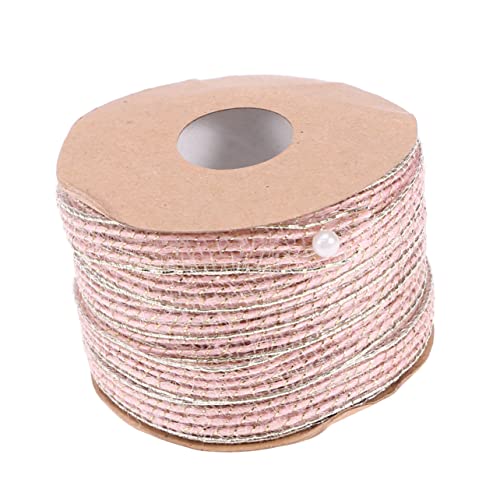 Tofficu 10M Geflochtenes Juteband Für Heimwerker Pinkes Sackleinen Band Für Bastelprojekte DIY Dekoration Und Geschenkverpackung Tofficu 10M Geflochtenes Juteband Für Heimwerker Pinkes Sackleinen Band Für Bastelprojekte DIY Dekoration Und Geschenkverpackung von Tofficu