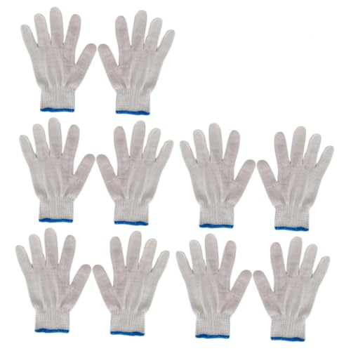 Tofficu 10Stücke Baumwollgarn Schutzhandschuhe Für Verschleißfest Und Rutschfest Für Baustellen Maschinenwartung Und Heimwerkerarbeiten Tofficu 10Stücke Baumwollgarn Schutzhandschuhe Für Verschleißfest Und Rutschfest Für Baustellen Maschinenwartung Und Heimwerkerarbeiten von Tofficu