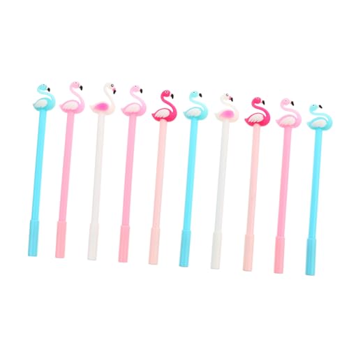 Tofficu 10Stücke Girly Schwan Gel Tintenroller Kugelschreiber für Schule und Büro für Kreatives Schreiben Zeichnen und Malen Zufälliger Farben von Tofficu