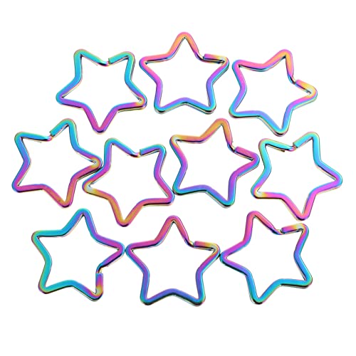 Tofficu 10Stücke Pentacle Schlüsselanhänger Karabiner Ringe DIY Handwerk Schlüsselanhänger Zubehör für Schlüsselbund Rucksack und Kreative Dekorationen Tofficu 10Stücke Pentacle Schlüsselanhänger Karabiner Ringe DIY Handwerk Schlüsselanhänger Zubehör für Schlüsselbund Rucksack und Kreative Dekorationen von Tofficu