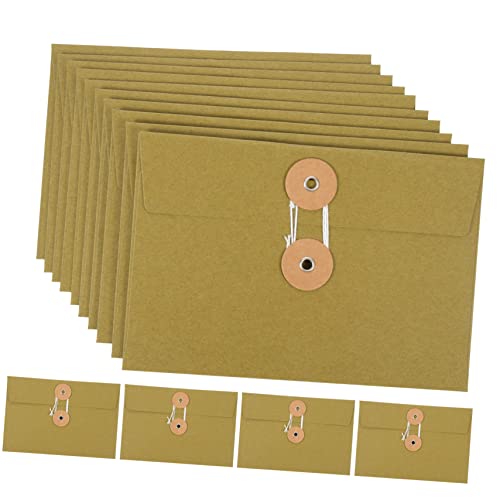 Tofficu 10Stücke Vintage Papierbeutel mit Kordelzug Kreative Aufbewahrungstaschen für Postkarten und Dokumente für Schule Büro und Persönliche Nutzung Tofficu 10Stücke Vintage Papierbeutel mit Kordelzug Kreative Aufbewahrungstaschen für Postkarten und Dokumente für Schule Büro und Persönliche Nutzung von Tofficu