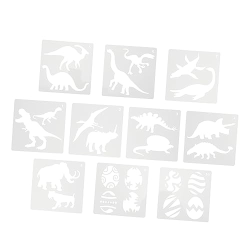 Tofficu 10Stücke Wiederverwendbare Dinosaurier Malvorlagen Schablonen Für Erwachsene Für DIY Projekte Karten Wände Und Stoffe Sicher Und Waschbar Tofficu 10Stücke Wiederverwendbare Dinosaurier Malvorlagen Schablonen Für Erwachsene Für DIY Projekte Karten Wände Und Stoffe Sicher Und Waschbar von Tofficu