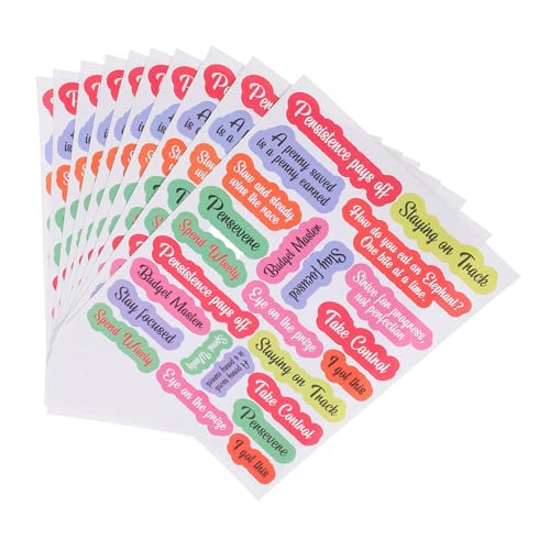 Tofficu 10pcs Budgetaufkleber Für Bargeldumschläge Budget Binder Label Aufkleber Budgetplaner Briefaufkleber Für Bargeldumschläge Geld Organisator Brieftasche von Tofficu