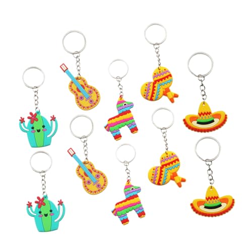 Tofficu 10pcs Mexikanische Schlüsselanhänger Anhänger Kreative Schlüsselring Für Festivaldekoration Partyzubehör Und Bag -accessoires Schlüsselanhänger Tofficu 10pcs Mexikanische Schlüsselanhänger Anhänger Kreative Schlüsselring Für Festivaldekoration Partyzubehör Und Bag -accessoires Schlüsselanhänger von Tofficu