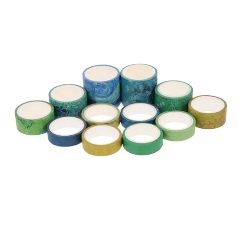 Tofficu 12 Rollen Buntes Washi Tape Zartes Scrapbook Klebeband Handreißbar Vielseitig für Notizbücher Tagebücher Geschenkverpackungen Leicht Tragbar DIY Bastelbedarf Tofficu 12 Rollen Buntes Washi Tape Zartes Scrapbook Klebeband Handreißbar Vielseitig für Notizbücher Tagebücher Geschenkverpackungen Leicht Tragbar DIY Bastelbedarf von Tofficu