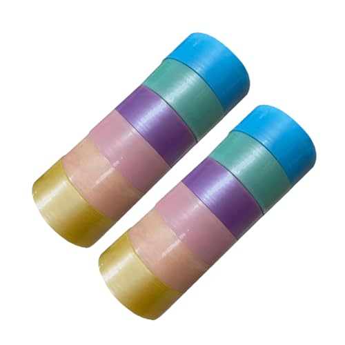 Tofficu 12 Rollen Teiliges Farbiges Klebeband Breit Extra Selbstklebende Perlenklebebänder für Diy Basteln Glatte Oberfläche Seidiges Material für Kreative Projekte Tofficu 12 Rollen Teiliges Farbiges Klebeband Breit Extra Selbstklebende Perlenklebebänder für Diy Basteln Glatte Oberfläche Seidiges Material für Kreative Projekte von Tofficu