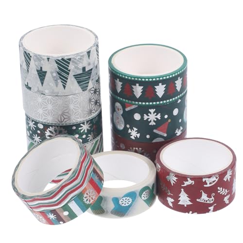 Tofficu 12 Rollen Weihnachtliches Washi-tape Farbig Herstellung Weihnachts-klebebänder Hallo Weihnachtsdekoration Dekoratives Feiertagsband Bastelbedarf Für Weihnachten Stichworte Papier Tofficu 12 Rollen Weihnachtliches Washi-tape Farbig Herstellung Weihnachts-klebebänder Hallo Weihnachtsdekoration Dekoratives Feiertagsband Bastelbedarf Für Weihnachten Stichworte Papier von Tofficu