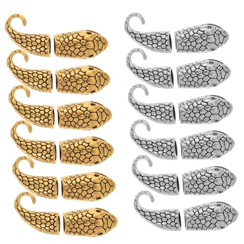 Tofficu 12 Sätze Schlangenarmbandverschluss Schließungen Für Befestigung Armbandverschluss Selber Machen Schließe Armband Halskette Verbindungsverschlüsse Armbandverschlüsse Zinklegierung von Tofficu