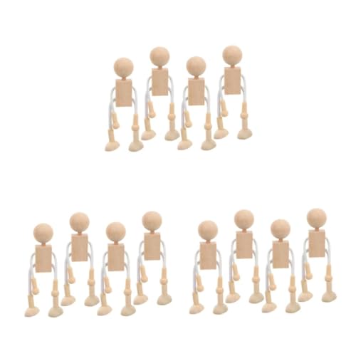 Tofficu 12 Stück Diy Unfertige Holzpuppen für Pädagogisches Bastelspielzeug zum Bemalen und Dekorieren Holzspielzeug für Handarbeiten und Spiele Robuste Glatt Geschliffene Figuren für Tofficu 12 Stück Diy Unfertige Holzpuppen für Pädagogisches Bastelspielzeug zum Bemalen und Dekorieren Holzspielzeug für Handarbeiten und Spiele Robuste Glatt Geschliffene Figuren für von Tofficu