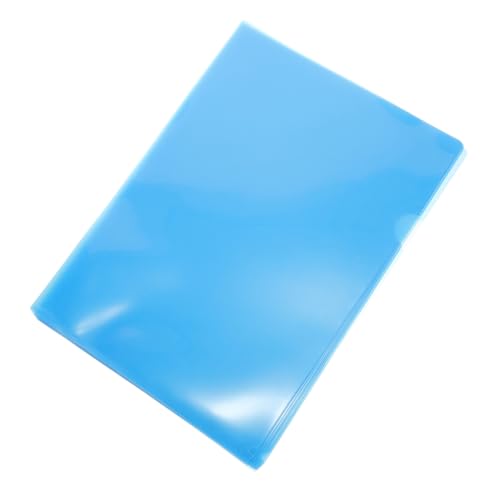 Tofficu 12 Stück Förmige Transparente Dokumentenhüllen Farbige Kunststoffordner für Dokumente Organisieren von Wichtigen Unterlagen Blau Pack von Tofficu