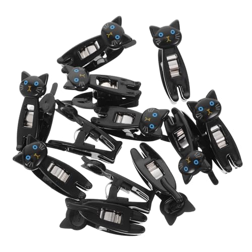 Tofficu 12 Stück Niedliche Katzenförmige Klammern Multifunktionale Papierclips für Notizen Lebensmittelverpackungen und Schreibtischorganisation für Büro und Zuhause von Tofficu