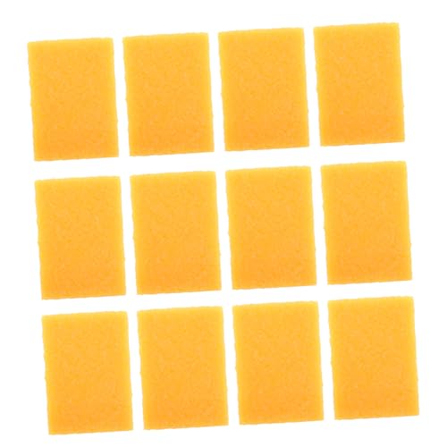 Tofficu 12 Stück Rohfilm Sandpapier Radiergummi für Schuhe Poliergummi für Schuhe poliertuch Gummi -Reinigungsgummi -Radiergummiwisch Sneaker-Wischtücher natürliches Gummi Yellow von Tofficu