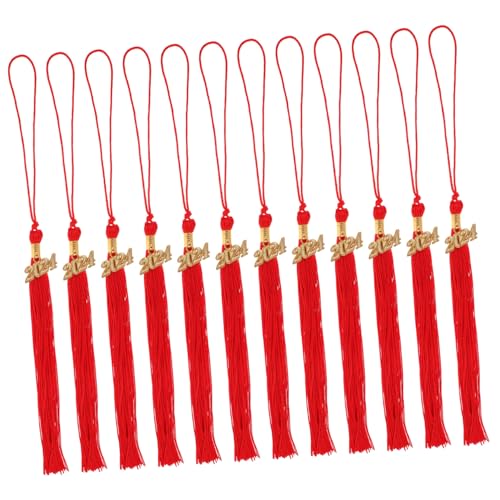 Tofficu 12 Stück Rote Abschlusskappenquasten Dekorative Leichte und Vielseitige Doktorhut Tassels für Abitur Bachelor und Masterfeier für DIY Abschlusskappen und Geschenkideen Tofficu 12 Stück Rote Abschlusskappenquasten Dekorative Leichte und Vielseitige Doktorhut Tassels für Abitur Bachelor und Masterfeier für DIY Abschlusskappen und Geschenkideen von Tofficu