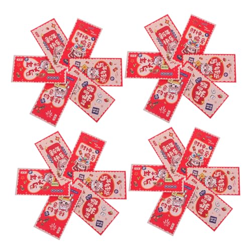 Tofficu 12 Stück Rote Umschläge für das Frühlings fest Chinas rote Umschläge traditionelle Geldumschläge Papier von Tofficu