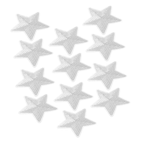Tofficu 12 Stück Teiliges Bestickte Pailletten Stern Aufnäher zum Aufnähen Silberne Fünfzackige Applikationen für Daunenjacken Schuhe Hüte DIY Mode Zubehör Tofficu 12 Stück Teiliges Bestickte Pailletten Stern Aufnäher zum Aufnähen Silberne Fünfzackige Applikationen für Daunenjacken Schuhe Hüte DIY Mode Zubehör von Tofficu