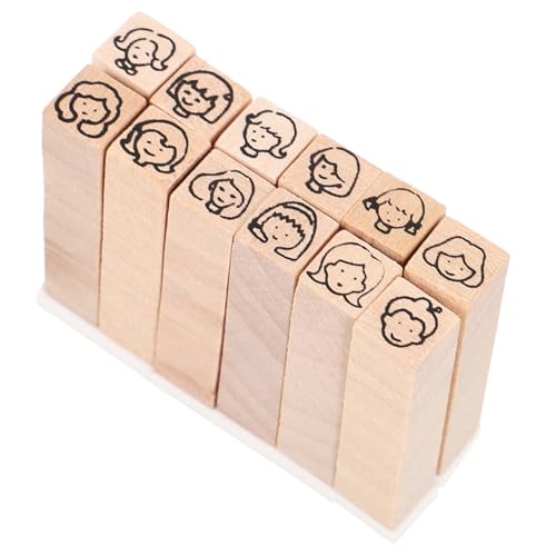 Tofficu 12 Stück Teiliges Kleine Holzstempel mit Niedlichen Cartoon Motiven Vielseitig für Scrapbooking Journaling und DIY Bastelprojekte Langlebig und Handlich für Kreative Dekorationen Tofficu 12 Stück Teiliges Kleine Holzstempel mit Niedlichen Cartoon Motiven Vielseitig für Scrapbooking Journaling und DIY Bastelprojekte Langlebig und Handlich für Kreative Dekorationen von Tofficu