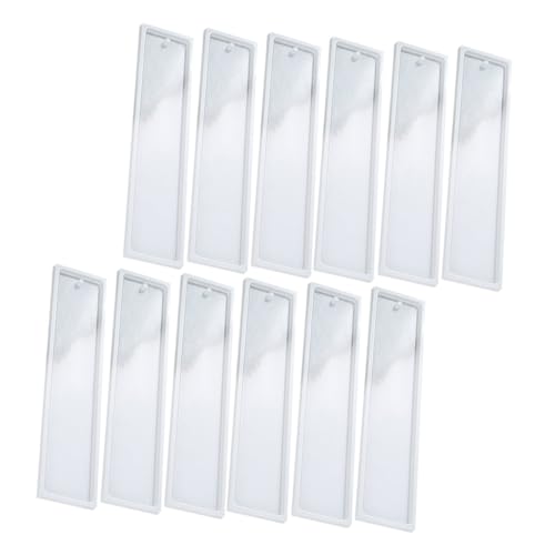 Tofficu 12 Stück Teiliges Lesezeichen Silikonform Flexible Robuste DIY Gießform für Harz Rechteckige Dekorationsschablonen Einfach zu Reinigen für Bastelbegeisterte Tofficu 12 Stück Teiliges Lesezeichen Silikonform Flexible Robuste DIY Gießform für Harz Rechteckige Dekorationsschablonen Einfach zu Reinigen für Bastelbegeisterte von Tofficu