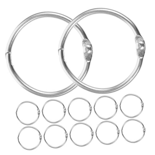 Tofficu 12 Stück Teiliges Metall Binder Ringe Durchmesser Robuste Buchbinderinge Vielseitig Einsetzbar für Büro Schule Scrapbooking Diy und Lose Sichere Ringbindung von Tofficu