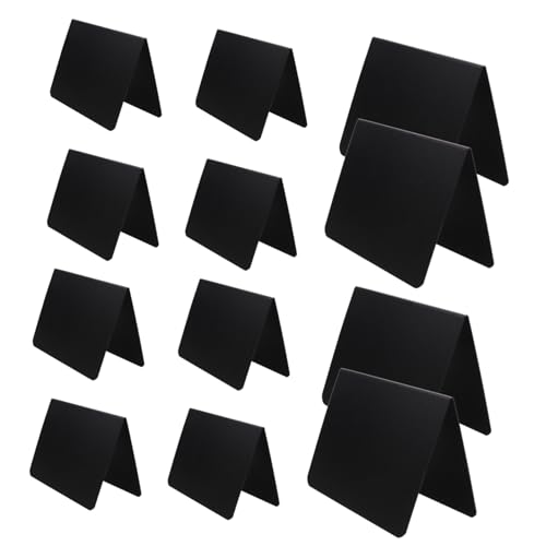 Tofficu 12 Stück Teiliges Mini Kunststoff kreidetafeln Doppelseitig Beschreibbar Wiederverwendbar Vielseitig Einsetzbar als Preis Nachrichtentafeln für Buffets Dekoration und Tofficu 12 Stück Teiliges Mini Kunststoff kreidetafeln Doppelseitig Beschreibbar Wiederverwendbar Vielseitig Einsetzbar als Preis Nachrichtentafeln für Buffets Dekoration und von Tofficu