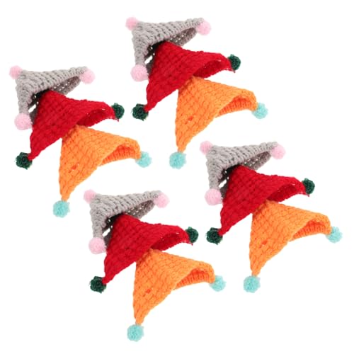 Tofficu 12 Stück Teiliges Mini Puppenhüte Handgestrickt aus Wolle Kleine Beanies für Puppen Haustiere und Figuren Handgemachte Häkelmützen für DIY Bastelprojekte Geburtstagsfeiern und von Tofficu