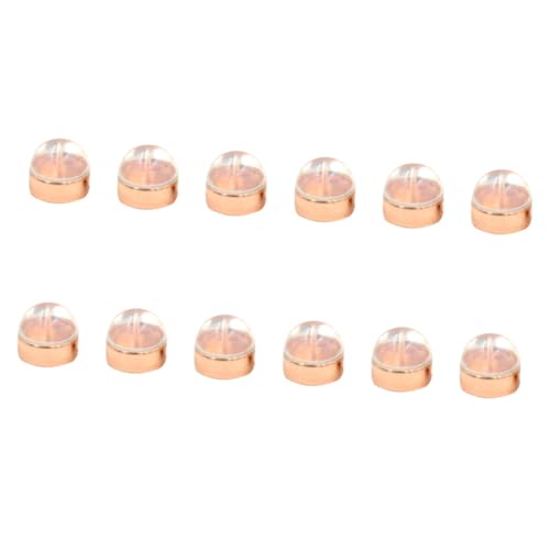 Tofficu 12 Stück Teiliges Ohrstecker Sicherheitsverschluss aus Metall und Langlebige Ohrring Stopper für Ohrstecker Passend Kompakt und Praktisch für DIY Schmuckherstellung von Tofficu