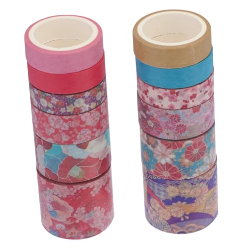 Tofficu 12 Stück Teiliges Paper Tape Set mit Attraktiven Mustern Dekoratives Washi Klebeband Selbstklebend Reißfest für DIY Bastelzubehör Scrapbooking Journaling und Geschenkverpackungen Tofficu 12 Stück Teiliges Paper Tape Set mit Attraktiven Mustern Dekoratives Washi Klebeband Selbstklebend Reißfest für DIY Bastelzubehör Scrapbooking Journaling und Geschenkverpackungen von Tofficu