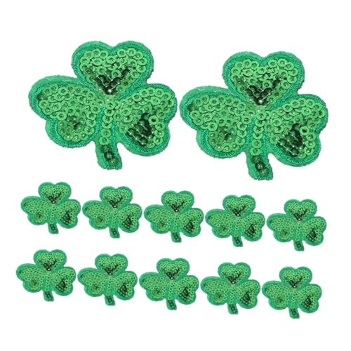 Tofficu 12 Stück Teiliges Shamrock Stickerei Aufnäher Leichte Langlebige Bügelbilder für Jacken Taschen DIY Kleidung Reparatur und Dekorative Applikationen Tofficu 12 Stück Teiliges Shamrock Stickerei Aufnäher Leichte Langlebige Bügelbilder für Jacken Taschen DIY Kleidung Reparatur und Dekorative Applikationen von Tofficu