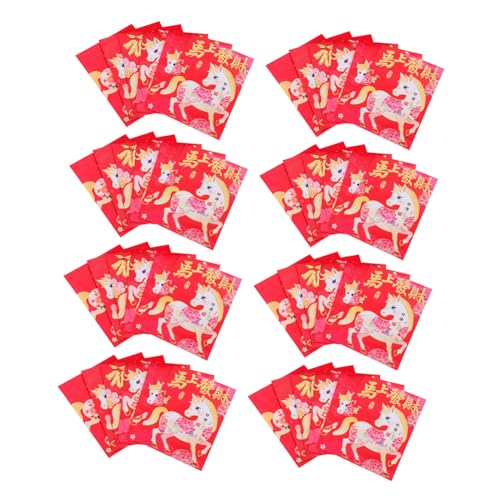 Tofficu 120 Stück Chinesische Rote Umschläge Pferde Thema Lunar Year Umschläge für Geldgeschenke Frühjahrsfest Hochzeit Cartoon Stil Großzügig Gestaltet Tofficu 120 Stück Chinesische Rote Umschläge Pferde Thema Lunar Year Umschläge für Geldgeschenke Frühjahrsfest Hochzeit Cartoon Stil Großzügig Gestaltet von Tofficu