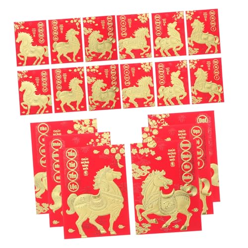 Tofficu 120 Stück Rote Umschläge für Geld Jahr Des Pferdes Vietnamesische Neujahrsumschläge Traditionelle Xi Geldgeschenkumschläge für Festliche Dekoration und Feierlichkeiten Tofficu 120 Stück Rote Umschläge für Geld Jahr Des Pferdes Vietnamesische Neujahrsumschläge Traditionelle Xi Geldgeschenkumschläge für Festliche Dekoration und Feierlichkeiten von Tofficu