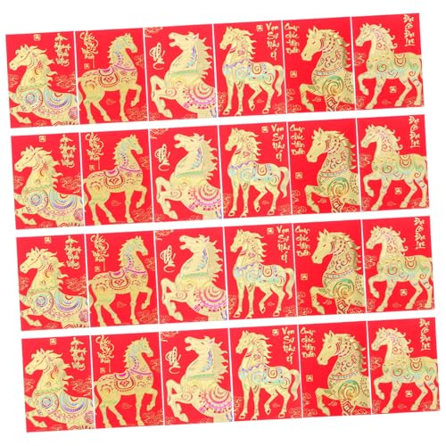 Tofficu 120 Stück Teiliges Chinesische Rote Umschläge Jahr Des Pferdes Stil Dickes Papier Glücksgeldumschläge für Neujahr Frühlingsfest Hochzeit Geburtstag Kulturelles Andenken Tofficu 120 Stück Teiliges Chinesische Rote Umschläge Jahr Des Pferdes Stil Dickes Papier Glücksgeldumschläge für Neujahr Frühlingsfest Hochzeit Geburtstag Kulturelles Andenken von Tofficu