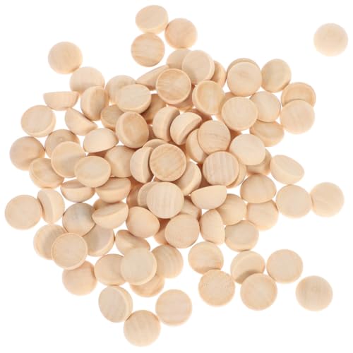 Tofficu 120 Stück Teiliges Halbe Holzperlen Naturbelassen zum Bemalen und Basteln Glatte Oberfläche Kleine Holzperlen für DIY Schmuck Dekoration und Kreative Handwerksprojekte Tofficu 120 Stück Teiliges Halbe Holzperlen Naturbelassen zum Bemalen und Basteln Glatte Oberfläche Kleine Holzperlen für DIY Schmuck Dekoration und Kreative Handwerksprojekte von Tofficu