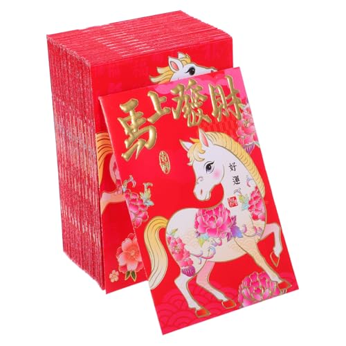 Tofficu 120 Stück Teiliges Rote Umschläge Lunar Year mit Pferde Bunte Cartoon Lucky Money Envelopes für Frühlingsfest Hochzeit und Festtagsfeiern Tofficu 120 Stück Teiliges Rote Umschläge Lunar Year mit Pferde Bunte Cartoon Lucky Money Envelopes für Frühlingsfest Hochzeit und Festtagsfeiern von Tofficu