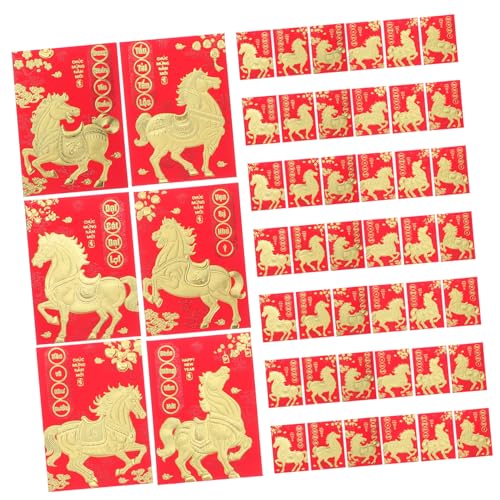 Tofficu 120 Stück Vietnamesische Rote Umschläge Jahr Des Pferdes Geldumschläge für Neujahrsfeiern mit Stabilem Papier und Traditionellem Design für Lunar Year Festlichkeiten Tofficu 120 Stück Vietnamesische Rote Umschläge Jahr Des Pferdes Geldumschläge für Neujahrsfeiern mit Stabilem Papier und Traditionellem Design für Lunar Year Festlichkeiten von Tofficu
